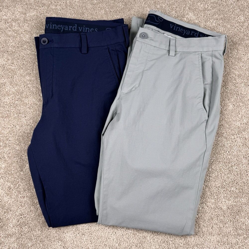 Vineyard Vines Pants Bundle LOT OF 2 Stretch Performance Mens 32x30 (Fits 32x28)